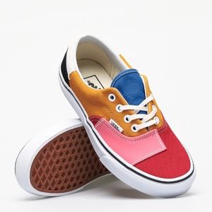 PATCHWORK ERA VANS size 4.5 men's, 6.0 womens.
